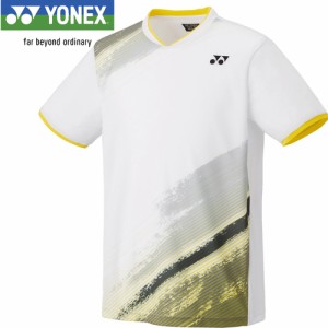 ヨネックス YONEX メンズ レディース ゲームシャツ フィットスタイル ホワイト 10541 011 ユニフォーム ユニホーム ゲームウェア 半袖