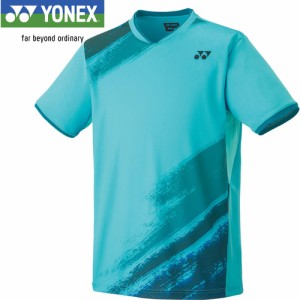 ヨネックス YONEX キッズ ゲームシャツ ウォーターグリーン 10541J 048 ユニフォーム ユニホーム ゲームウェア 半袖 シャツ トップス
