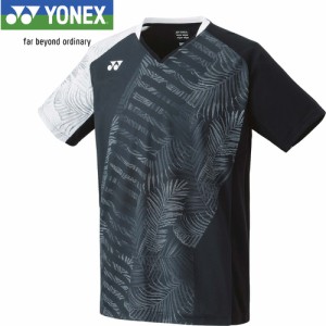 ヨネックス YONEX メンズ ゲームシャツ フィットスタイル ブラック 10543 007 ユニフォーム ユニホーム ゲームウェア 半袖 シャツ