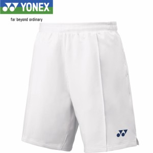 ヨネックス YONEX メンズ バドミントンウェア ゲームパンツ ニットハーフパンツ ホワイト 15140 011 ハーフパンツ ショートパンツ