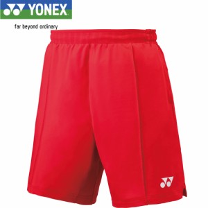 ヨネックス YONEX メンズ バドミントンウェア ゲームパンツ ニットハーフパンツ ルビーレッド 15140 338 ハーフパンツ ショートパンツ