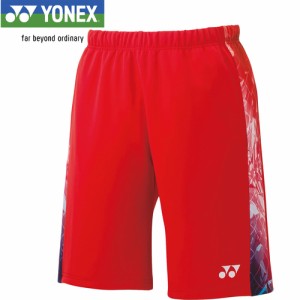 ヨネックス YONEX メンズ バドミントンウェア ゲームパンツ ニットハーフパンツ サンセットレッド 15177 496 ハーフパンツ