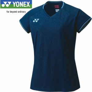 ヨネックス YONEX レディース ゲームシャツ サファイアネイビー 20715 512 ユニフォーム ユニホーム ゲームウェア 半袖 シャツ トップス