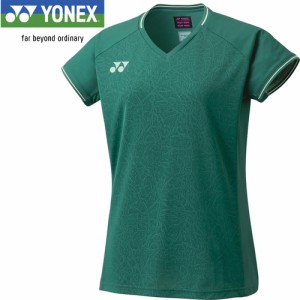 ヨネックス YONEX レディース ゲームシャツ アンティークグリーン 20715 648 ユニフォーム ユニホーム ゲームウェア 半袖 シャツ