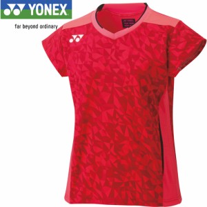 ヨネックス YONEX レディース ゲームシャツ フィットシャツ シャインレッド 20720 716 ユニフォーム ユニホーム ゲームウェア 半袖