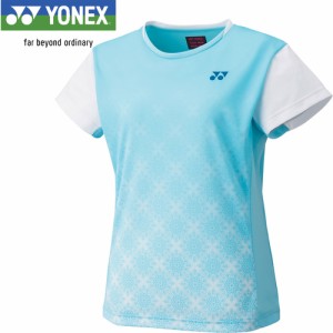 ヨネックス YONEX レディース ゲームシャツ アクアブルー 20738 111 ユニフォーム ユニホーム ゲームウェア 半袖 シャツ トップス 試合