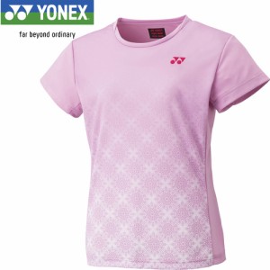 ヨネックス YONEX レディース ゲームシャツ ミストピンク 20738 407 ユニフォーム ユニホーム ゲームウェア 半袖 シャツ トップス 試合