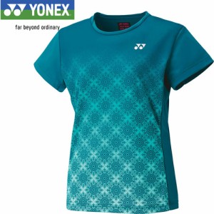 ヨネックス YONEX レディース ゲームシャツ ティールブルー 20738 817 ユニフォーム ユニホーム ゲームウェア 半袖 シャツ トップス