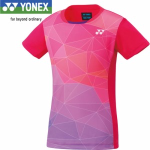 ヨネックス YONEX キッズ ゲームシャツ ブライトピンク 20739J 122 ユニフォーム ユニホーム ゲームウェア 半袖 シャツ トップス 試合