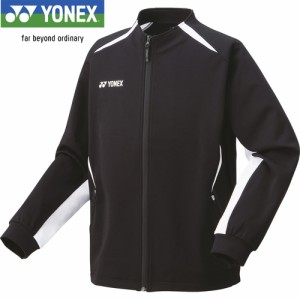 ヨネックス YONEX メンズ バドミントンウェア ジャケット ニットウォームアップシャツ ブラック 51045 007 長袖 ジャージ フルジップ