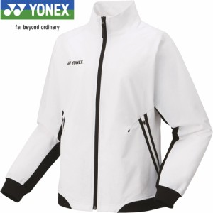ヨネックス YONEX レディース バドミントンウェア ジャケット ウォームアップシャツ ホワイト 57075 011 長袖 ジャージ フルジップ