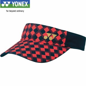 ヨネックス YONEX レディース サンバイザー クリスタルレッド 40090 688 バイザー キャップ 帽子 テニス バドミントン アクセサリ