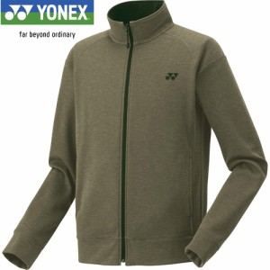 ヨネックス YONEX メンズ レディース テニスウェア ジャケット ニットウォームアップシャツ モスグリーン 51047 180 長袖 トップス