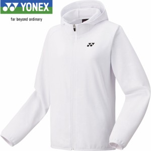 ヨネックス YONEX レディース テニスウェア ジャケット ニットウォームアップパーカー ホワイト 58106 011 長袖 トップス アウター