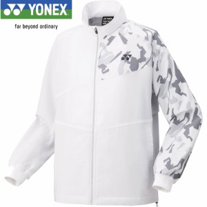 ヨネックス YONEX メンズ レディース テニスウェア ジャケット 裏地付き ウィンドウォーマーシャツ ホワイト 70093 011 長袖 トップス