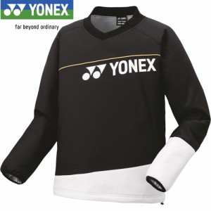 ヨネックス YONEX メンズ レディース テニス トレーニングウェア 中綿Vブレーカー ブラック 90081 007 長袖 トップス ブイネック