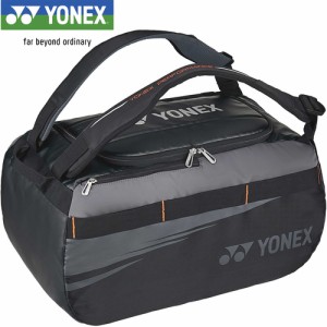 ヨネックス YONEX ダッフルバッグ ブラック BAG2324 007 スポーツバッグ デイパック リュック テニス バドミントン ラケット 2本 収納