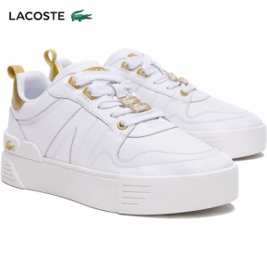 ラコステ LACOSTE レディース スニーカー L002 123 3 CFA ホワイト×ゴールド 45CFA0032 216 靴 シューズ カジュアルシューズ