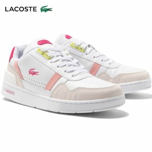 ラコステ LACOSTE レディース スニーカー T-CLIP 223 6 SFA ホワイト×ピンク 46SFA0093 B53 靴 シューズ カジュアルシューズ