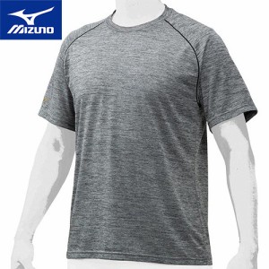 ミズノ MIZUNO メンズ レディース 野球ウェア 練習用シャツ ミズノプロ 杢Tシャツ グレー杢 12JA0T02 05 BBシャツ 半袖シャツ トップス