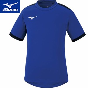 ミズノ MIZUNO キッズ ベーシックフィールドシャツ サーフブルー×ブラック P2MA1120 25 半袖 Tシャツ トップス スポーツウェア