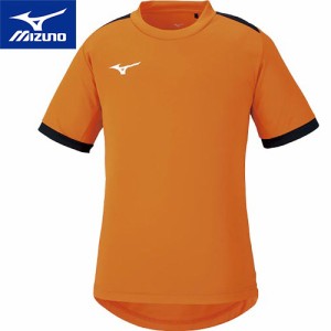 ミズノ MIZUNO キッズ ベーシックフィールドシャツ フレイムオレンジ×ブラック P2MA1120 54 半袖 Tシャツ トップス スポーツウェア