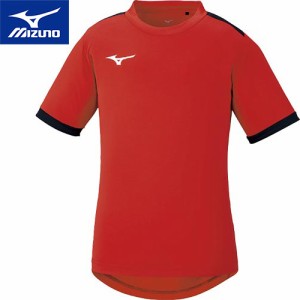 ミズノ MIZUNO キッズ ベーシックフィールドシャツ チャイニーズレッド×ブラック P2MA1120 62 半袖 Tシャツ トップス スポーツウェア