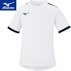 ミズノ MIZUNO キッズ ベーシックフィールドシャツ ホワイト×ドレスネイビー P2MA1120 71 半袖 Tシャツ トップス スポーツウェア