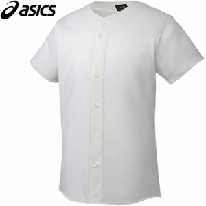 アシックス asics メンズ 野球ウェア ユニフォームシャツ ゴールドステージ スクールゲームシャツ オフホワイト BAS020 02 半袖 Tシャツ
