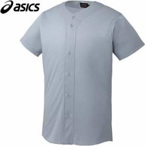 アシックス asics メンズ 野球ウェア ユニフォームシャツ ゴールドステージ スクールゲームシャツ シルバー BAS020 10 半袖 Tシャツ