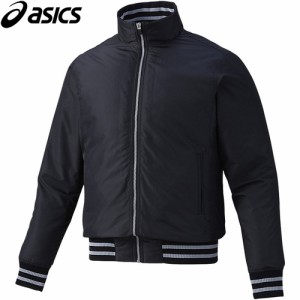 アシックス asics メンズ 野球ウェア ジャケット グラウンドコート ブラック BAG010 90 トレーニングウェア スポーツウェア ジャンバー