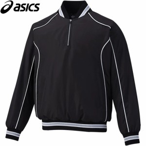 アシックス asics メンズ 野球ウェア ジャケット VジャンLS ブラック×ブラック BAV012 9090 トレーニングウェア スポーツウェア