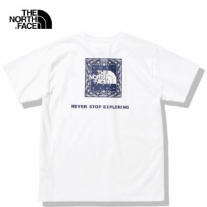 ザ・ノース・フェイス ノースフェイス レディース 半袖Tシャツ ショートスリーブバンダナスクエアロゴティー ホワイト NTW32349 W S/S