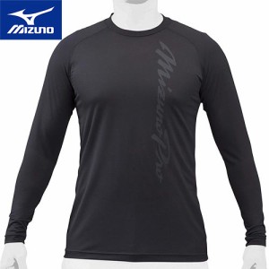 ミズノ MIZUNO メンズ レディース 野球ウェア 練習用シャツ ミズノプロ ハイドロ銀チタン アンダーシャツ ブラック 12JA1P15 09 長袖