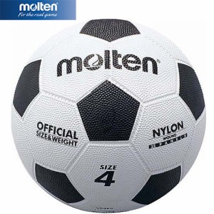 モルテン molten サッカーボール 亀甲ゴムサッカー 白黒 F4 W フットボール スポーツ 運動 練習