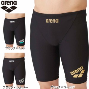 アリーナ arena メンズ 競泳水着 トレーニングスパッツ ハーフレッグ SAR-4105 2024春夏モデル TOUGHSUITシリーズ 練習用