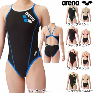 アリーナ arena レディース 競泳水着 トレーニングワンピース オープンバック SAR-4100W 2024春夏モデル TOUGHSUITシリーズ 練習用