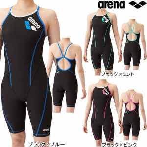 アリーナ arena レディース 競泳水着 トレーニングワンピーススパッツ オープンバック ハーフレッグ SAR-4103W 2024春夏モデル