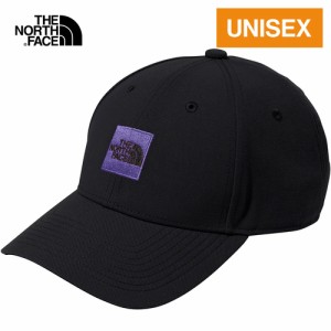 ザ・ノース・フェイス ノースフェイス メンズ レディース スクエアロゴキャップ ブラック×バイオレット NN02334 KO Square Logo Cap