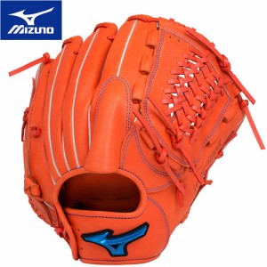 ミズノ MIZUNO メンズ レディース 野球 グラブ 軟式用ウィルドライブ ブルー 投手向け サイズ11 右投用 スプレンディッドオレンジ