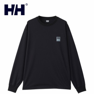 ヘリーハンセン HELLY HANSEN メンズ レディース 長袖Tシャツ HHアングラードライティー ブラック HH32408 K HHAngler Dry Tee