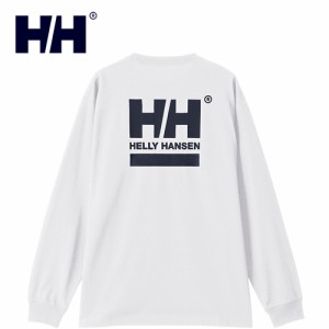 ヘリーハンセン HELLY HANSEN メンズ レディース 長袖Tシャツ L/Sスクエアロゴティー クリアホワイト HH32413 CW L/S Square Logo Tee