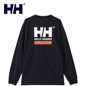 ヘリーハンセン HELLY HANSEN メンズ レディース 長袖Tシャツ L/Sスクエアロゴティー ブラック HH32413 K L/S Square Logo Tee