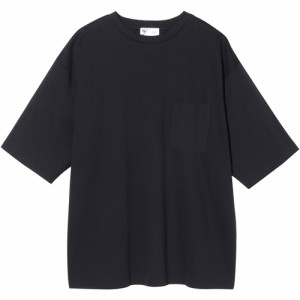 ニュートラルワークス NEUTRALWORKS． メンズ 半袖Tシャツ スムースコンフォートビッグティーウィズポケット ブラック KS34145 K SC BIG