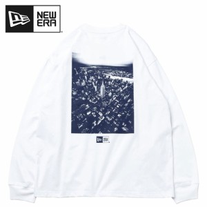 ニューエラ NEW ERA メンズ レディース 長袖Tシャツ 長袖 オーバーサイズド コットン Tシャツ New York City ホワイト 13755390 WHI