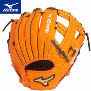 ミズノ MIZUNO キッズ 野球 グラブ 少年軟式用ワイルドキッズ オールラウンド用 サイズ3S 左投用 クリアオレンジ 1AJGY14400 51H WILD