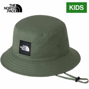 ザ・ノース・フェイス ノースフェイス キッズ 帽子 メッセージハット タイムグリーン NNJ02408 TG K Message Hat 2024春夏モデル UV