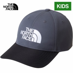 ザ・ノース・フェイス ノースフェイス キッズ 帽子 TNF ロゴキャップ ダークグレー×ブラック NNJ42304 DG Kids’ TNF Logo Cap