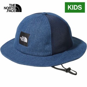 ザ・ノース・フェイス ノースフェイス キッズ 帽子 スクエアロゴメッシュハット インディゴ NNJ02002 ID Kids’ Square Logo Mesh Hat