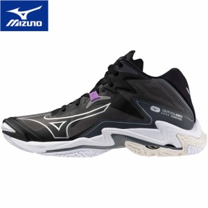 ミズノ MIZUNO メンズ レディース バレーボールシューズ ウエーブライトニング Z8 MID ブラック×シルバー V1GA2405 52 WAVE LIGHTNING